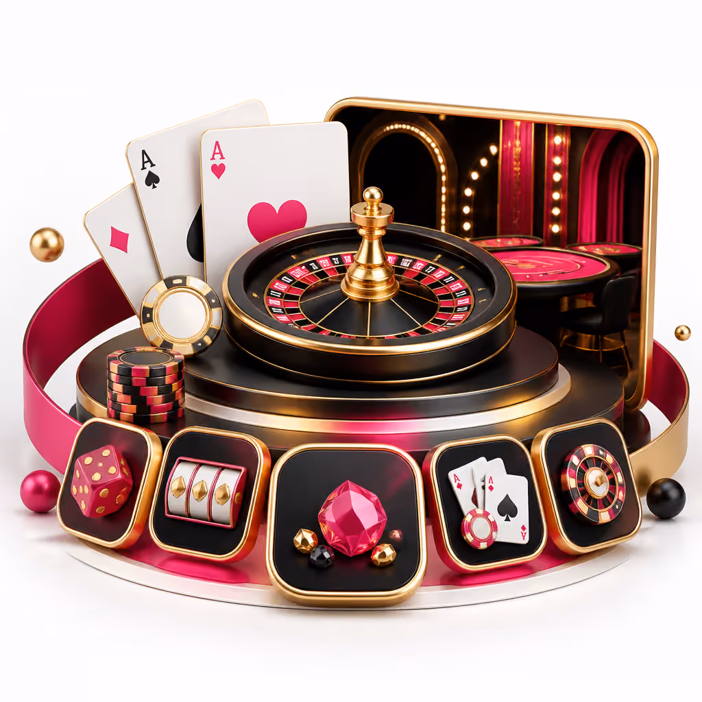 Del Oro Spielkategorien mit Roulette und Karten